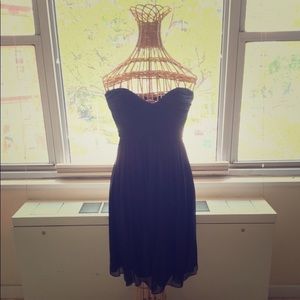 DONNA MORGAN black strapless dress